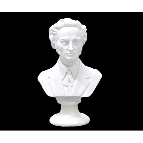 Bust 30cm Crushed Marble Chopin by Cav. Arnaldo Giannelli
