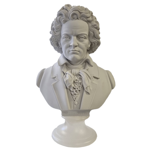 Crushed Marble Beethoven Bust 40cm by Cav. Arnaldo Giannelli