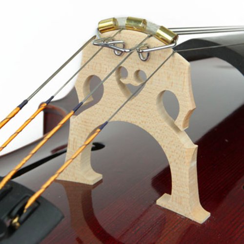 Slide-On Wire Cello Mute with Brass and Steel Construction