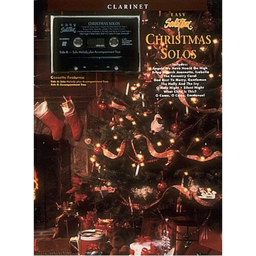 Christmas Solos Easy SoloTrax clarinet Book/Cass 