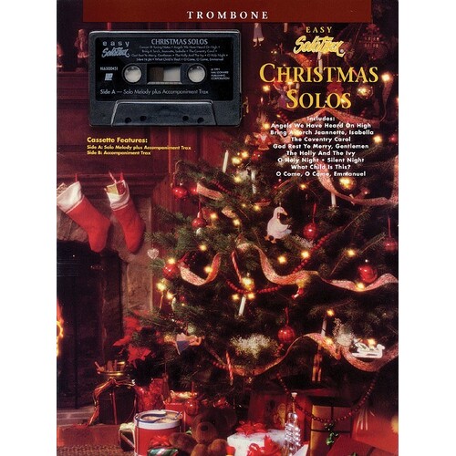 Christmas Solos Easy SoloTrax Trombone Book/Cass (Book/Cassette)