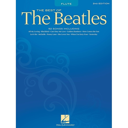 Best Of The Beatles Flute (Softcover Book)