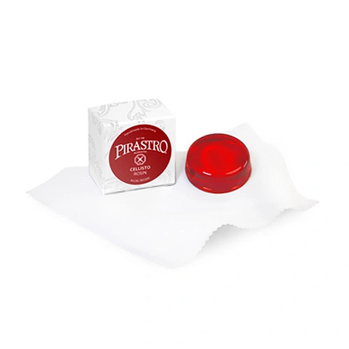 Pirastro Cellisto Cello Rosin - Round Amber Cake for Synthetic or Gut Strings, 12 Cakes in Display Carton, Made in Germany