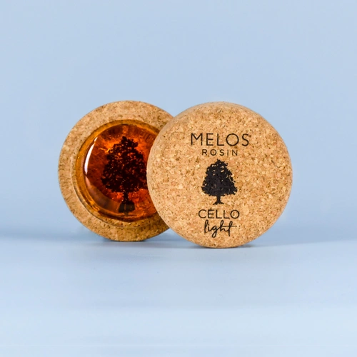 Melos Light Cello Rosin Mini - Handmade, Soft Grip, Warm Sound Quality, High/Medium/Low Frequency, No Dust, High Temp Endurance