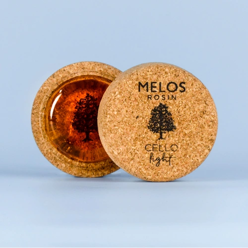 Melos Light Cello Rosin - Handmade, Soft Grip, Warm Sound Quality, High/Medium/Low Frequency, Suitable for All Bowing Techniques