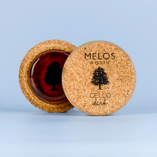 Melos Dark Cello Rosin - Handmade, Strong Grip, Full Tone, Low Temp Endurance