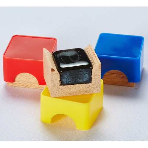 Cello Rosin - Mini Woodframe with Red Cap, Hard Amber, Made in USA