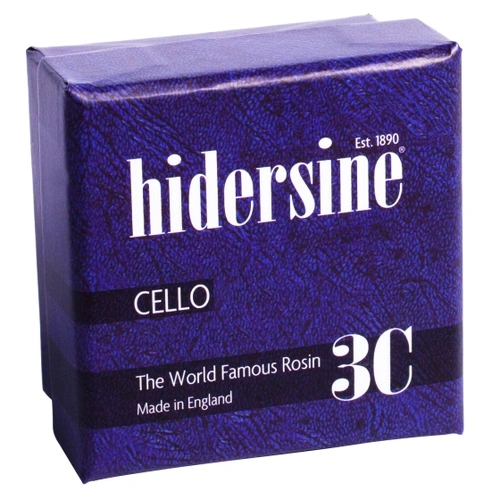 Hidersine 3C Cello Rosin - Medium Cake, Light Amber, Grip Profile #4, 20g, Artisanal, Suitable for All Players, Made in England