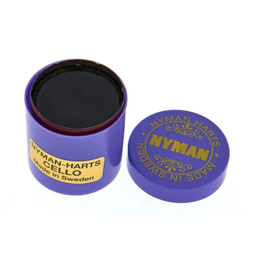 Nyman Professional Cello Rosin - All-Weather Medium to Hard Cake in Plastic Container