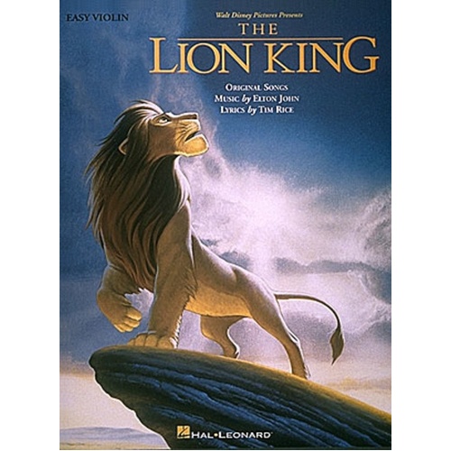 Lion King Easy Violin (Softcover Book)