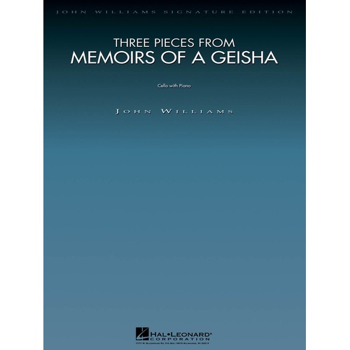 Three Pieces From Memoirs Of A Geisha Cello/Piano (Softcover Book)