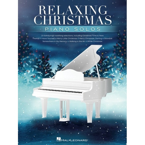 Relaxing Christmas Piano Solos by Hal Leonard, 64 Pages, Piano Solo Format