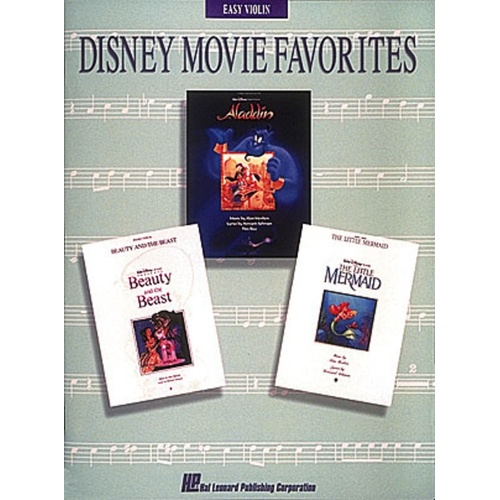 Disney Movie Favorites Easy Violin 