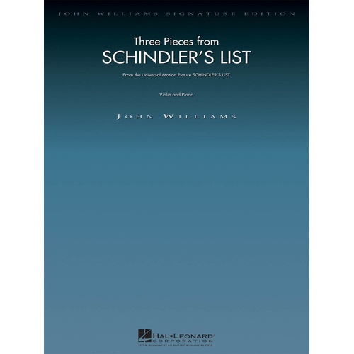 3 Pieces From Schindlers List Violin/Piano (Softcover Book)
