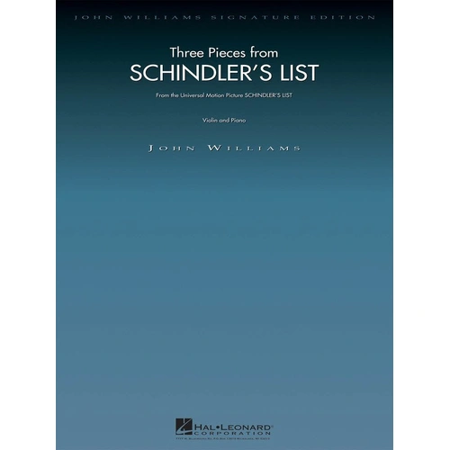 Three Pieces from Schindler's List for Violin - Hal Leonard Edition