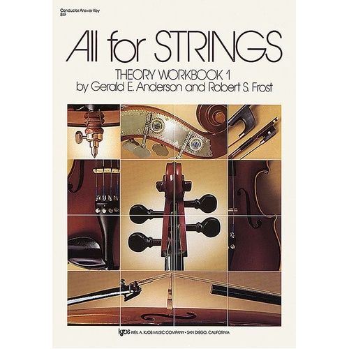 All for Strings Theory Workbook 1 Conductor/Answer Key by Neil A. Kjos Music Company