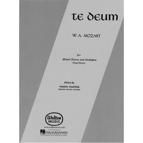 Te Deum Mozart SATB Vs Ed Martens