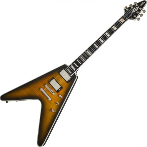 Epiphone Prophecy Flying V Electric Guitar Yellow Tiger Aged Gloss