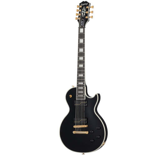 Epiphone Matt Heafy Signature Les Paul Custom Origins Electric Guitar 7-String Left Handed Ebony w/ Hardcase