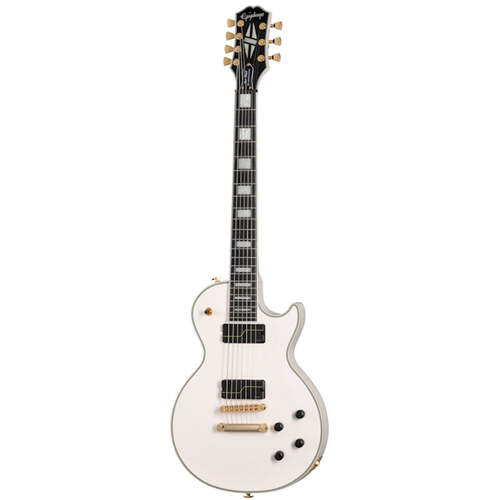 Epiphone Matt Heafy Signature Les Paul Custom Origins Electric Guitar 7-String Left Handed Bone White w/ Hardcase