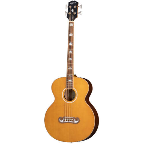 Epiphone El Capitan J200 Studio Acoustic Bass Guitar Aged Vintage Natural - EIABSJANANH1