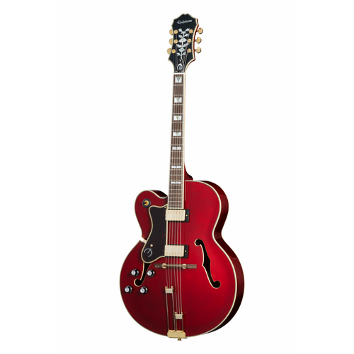 Epiphone Broadway Wine Red Left-Handed Hollowbody Jazz Guitar
