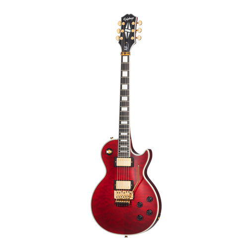 Epiphone Alex Lifeson Les Paul Custom Axcess Quilt Ruby Electric Guitar