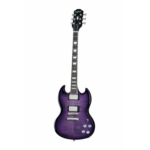 Epiphone SG Modern Figured Electric Guitar with Gig Bag - Purple Burst