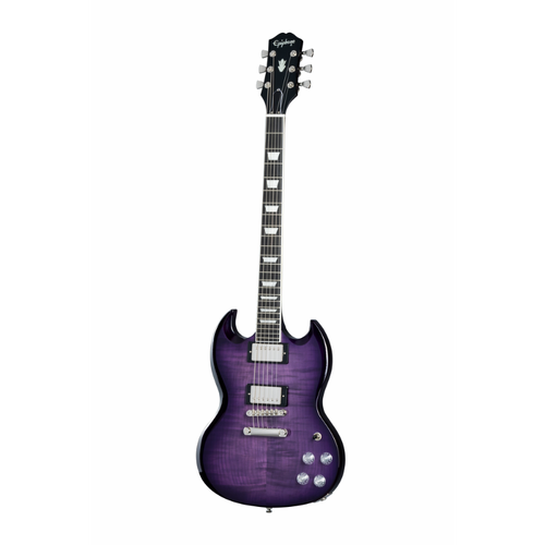 Epiphone SG Modern Figured Electric Guitar with Gig Bag - Purple Burst