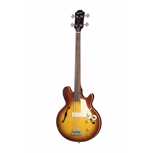Epiphone Jack Casady Fretless Bass Aged Royal Tan