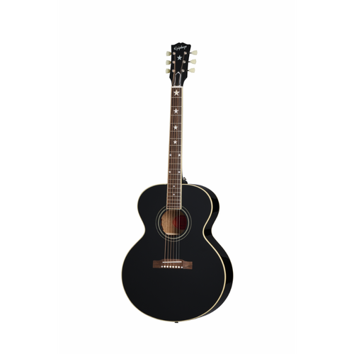 Epiphone J-180 LS Acoustic Guitar with Hard Case - Ebony