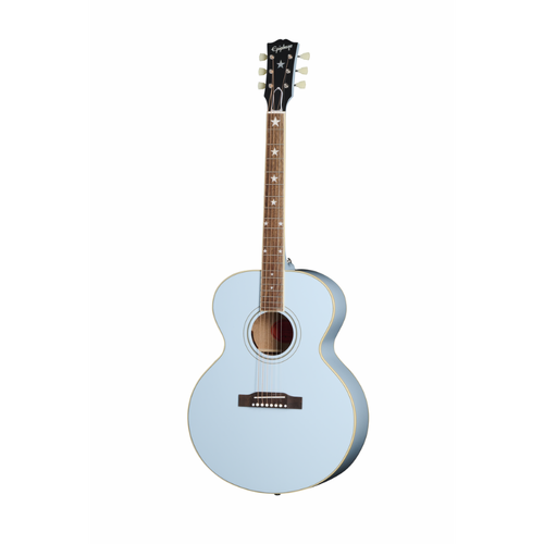 Epiphone J-180 LS Frost Blue with Hard Case