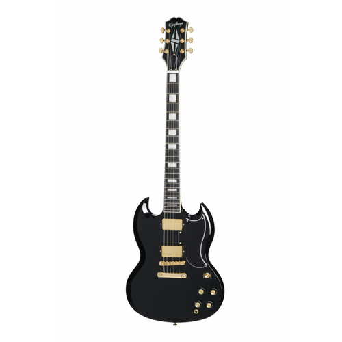 Epiphone SG Custom 2-Humbucker Electric Guitar with Premium Bag - Ebony