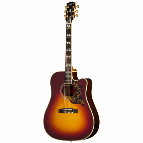 Epiphone Hummingbird Deluxe EC Acoustic Guitar Autumn Burst