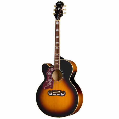 Epiphone J-200 Studio EC Vintage Sunburst Left-Handed Acoustic Guitar