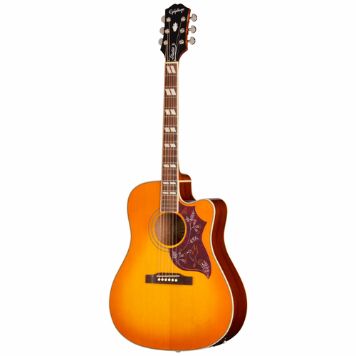 Epiphone Hummingbird Studio EC HTG Cherry Sunburst Acoustic Guitar