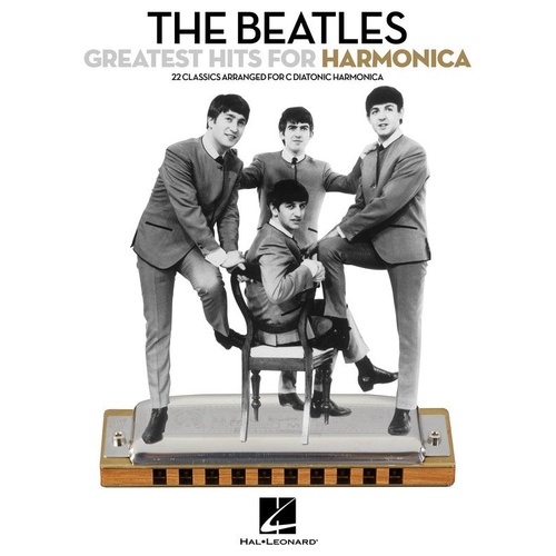 The Beatles Greatest Hits for Harmonica Songbook by Hal Leonard, 64 Pages, 22 Classic Tunes for C Diatonic Harmonica