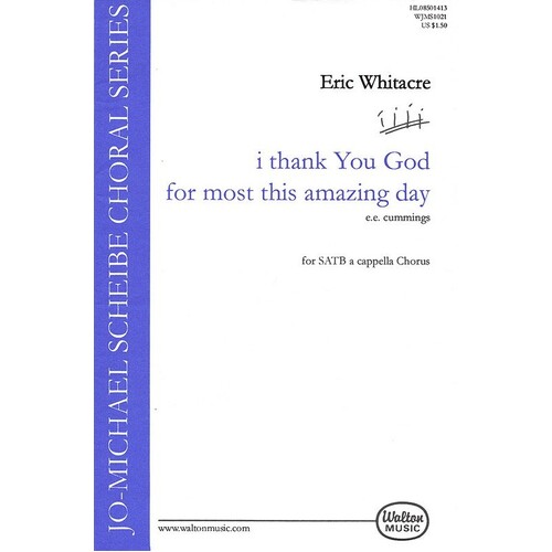 I Thank You God Most Amazing Day SATB Ac (Octavo)
