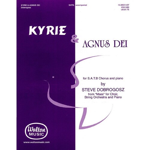 Kyrie And Agnus Dei SATB W Piano (Octavo)