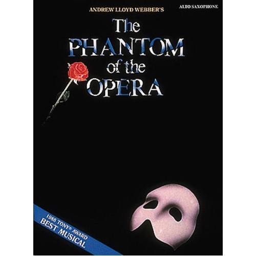 Phantom of the Opera Alto Saxophone Music Book by Hal Leonard