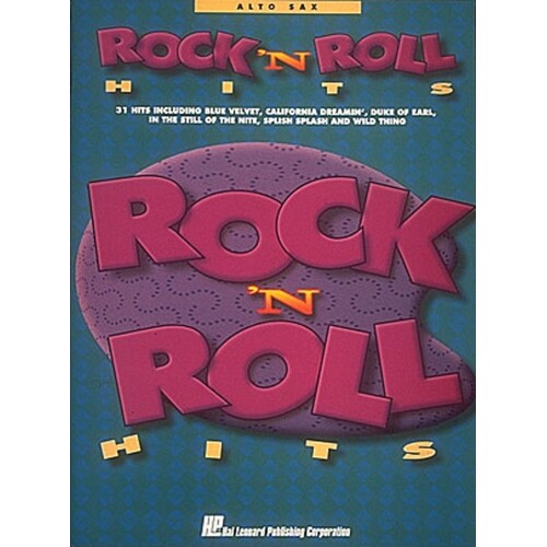 Rock And Roll Hits Alto Sax (Softcover Book)