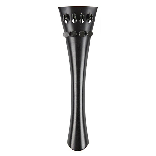 Ebony French Model Cello Tailpiece with 4 Adjusters - Made in Germany by Teller