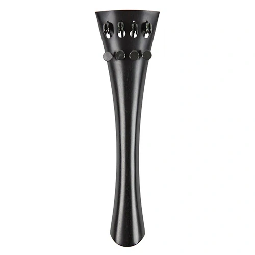 Ebony French Model Cello Tailpiece with 4 Adjusters - Made in Germany
