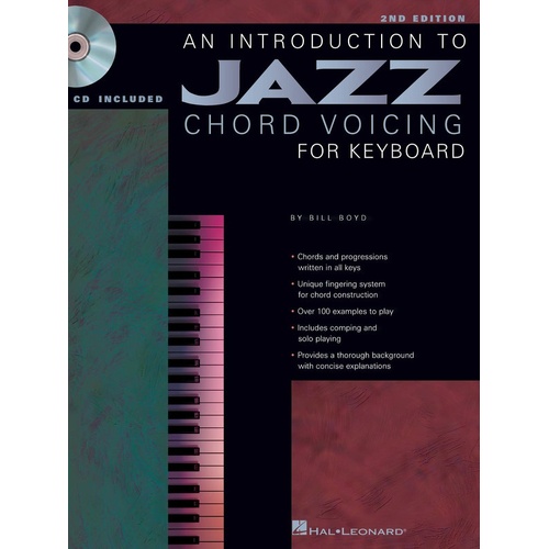 Intro To Jazz Chord Voicing For Keyboard (Softcover Book/CD)