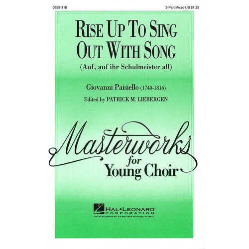 Rise Up To Sing Out 3 Pt Mixed With Opt 2 Fl