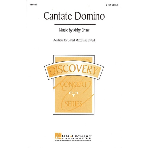Cantate Domino 3 Pt Mixed Opt Flute (Octavo)