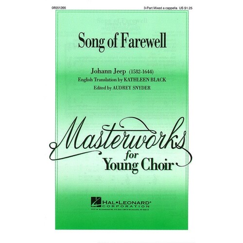 Song Of Farewell 3 Pt Mixed A Capp