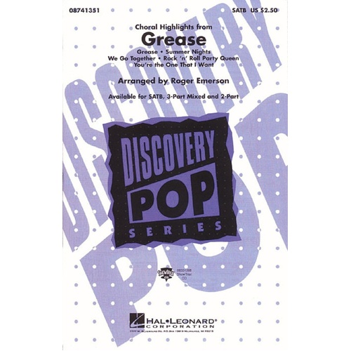 Grease (Choral Highlights) ShowTrax CD (CD Only)