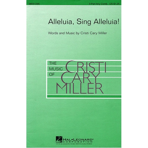 Alleluie Sing Alleluia 3 Pt Any Comb (Octavo)