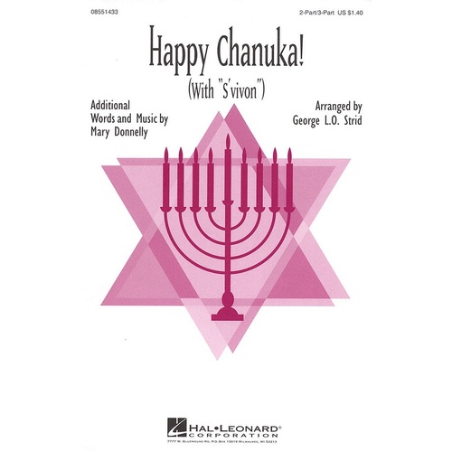 Happy Chanuka With Svivon 2Pt/3Pt (Octavo)